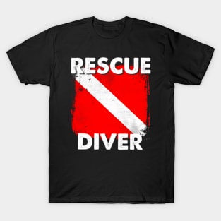 Scuba Rescue Diver For Instructors Students Divers T-Shirt